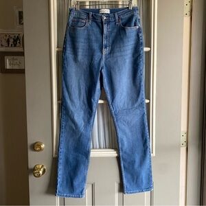 Abercrombie & Fitch Slim Straight Ultra High Rise Blue Jeans